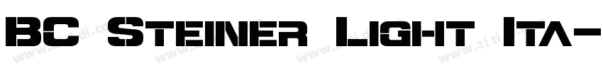 BC Steiner Light Ita字体转换